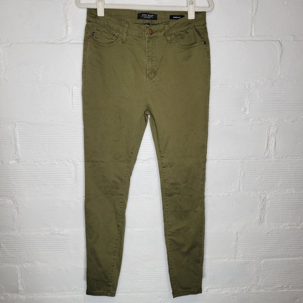 Judy Blue Women's Junior's Size 11 Pants Skinny Fit Green